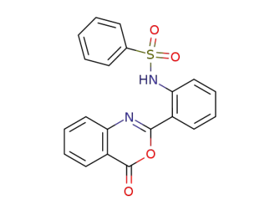 N-(2-(4-oxo-4H-benzo[d][1,3]oxazin-2-yl)phenyl)benzenesulfonamide