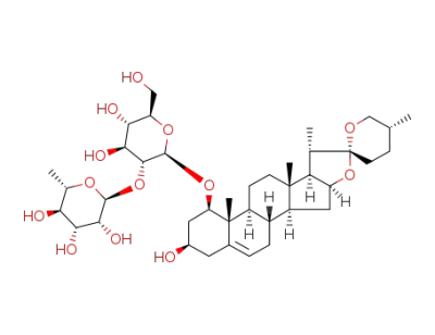 (25R)-3β-hydroxyspitost-5-en-1β-yl O-α-L-rhamnopyranosyl-(1→2)-β-D-glucopyranoside