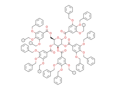 1,2,3,4,6-pentakis[O-(3,4,5-tribenzyloxybenzoyl)]-D-glucopyranoside